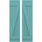 Ekena Millwork Americraft 4-Board (2 Batten) Wood Joined Board-n-Batten Shutters w/ Z-Bar, ARW102BB414X77PTH, PR ARW102BB414X77PTH - alternate 1